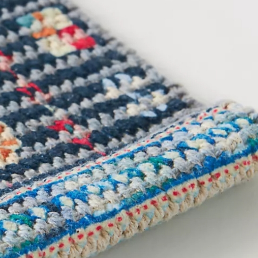 Anthropologie Handwoven Cary Runner Bath Mat- multi-colored - Picture 2 of 12